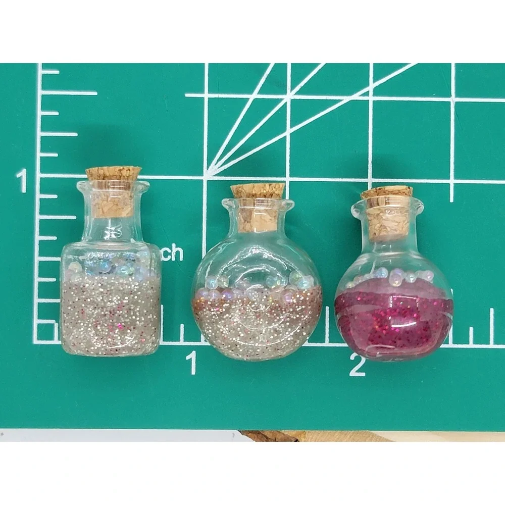 1:12 1:6‎ Miniature Dollhouse Potion Bottle Scientist Halloween Decor Jar Witch